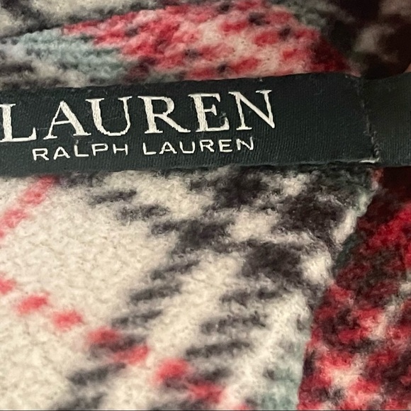 Lauren Ralph Lauren Green Label Satin Piping Plaid Insignia Crest Robe S - Picture 5 of 8